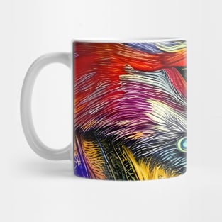 Wonderful colorful crow Mug